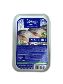 Veladis, Mackerel Fillet Pieces In Oil, 500g