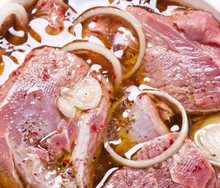 Marinated Lamb  LB. 10.99/lb (approx. 5 LBs packaged)