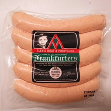 Milk Frankfurters by Alex`s Meat, LB