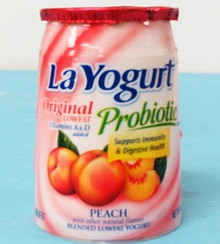 La Yogurt Lowfat Probiotic  Peach 6 oz