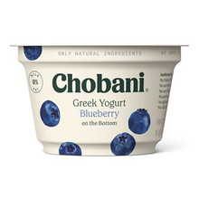 Chobani Non-Fat Greek Yogurt, Blueberry 5.3oz