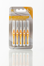 Oralis360 Interdental Brush: Medium Size - Single Pack (5 Brushes) 