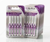 Oralis360 Interdental Brush: X-Large Size - 6 Packs (30 Brushes) 