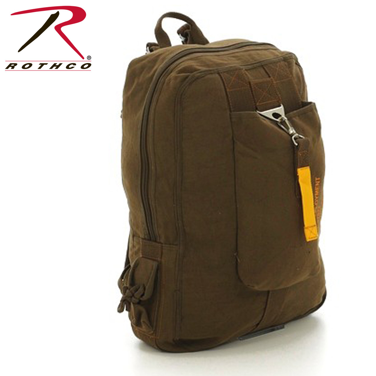 rothco vintage canvas compact backpack