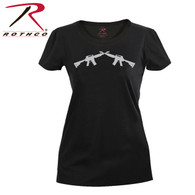 Rothco Women's Crossed Rifle Long Length T-Shirt