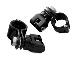  Kuryakyn 7572 Peg Mounts with Magnum Quick Clamps 1 1/4" Black