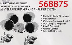 BOSS Bluetooth Speaker with 1000 watt Amp 