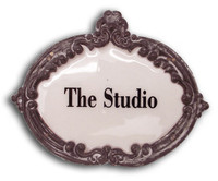 CIH139 - The Studio Enamel Sign
