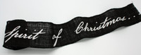 PSWY75 - Black Burlap Ribbon (Spirit)