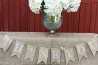 PS13 - "Thank You" Burlap Banner