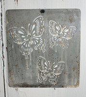 CIH272 - Metal Stencil - 6" x 6" - Butterflies
