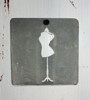 CIH280 - Metal Stencil 4" x 4" - Dress Form