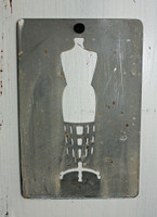 CIH283 Metal Stencil 4" x 6" - Dress Form