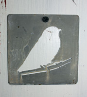 CIH277 - Metal Stencil 4" x 4" - Bird