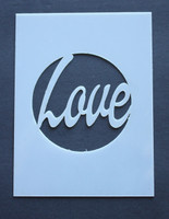 Love (circle) 3x4"