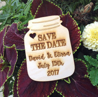 Mason Save The Date Custom Set/50 Magnets