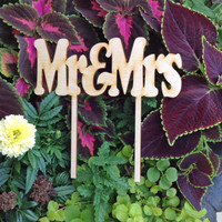 Mr & Mrs Cake Topper Style 1