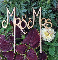 Mr & Mrs Cake Topper Style 2