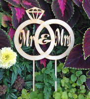 Mr & Mrs Cake Topper Style 3