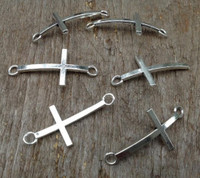 Plain Cross Bracelet Band Charm