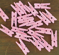 Clothespins-Pink-Set of 20
