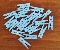 Clothespins-Blue-Set of 20
