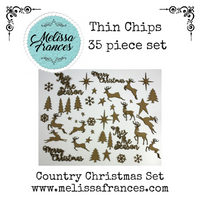 Thin Chips-Country Christmas Set-35 pcs