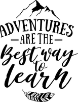Adventures are the Best Way to Learn Red Rubber Stamp