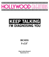 Keep Talking I am Diagnosing You Red Rubber Stamp