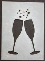 Champagne Glasses 3x4"