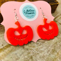 Scary Pumpkin Earrings