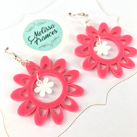 Retro Flower Power MCM earrings
