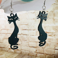 Retro Cat Earrings