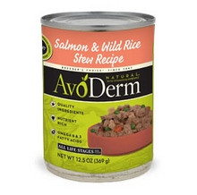 Avoderm Natural Salmon & Wild Rice Stew Formula Dog Food (12x12.5 Oz)
