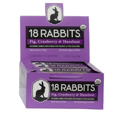 18 Rabbits Og2 Fig Cranberry Bar (12x1.6Oz)