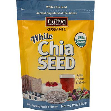 Nutiva Organic White Chia Seeds (1x12 Oz)