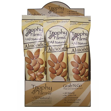 Trophy Farms Natural Almonds (12x2Oz)