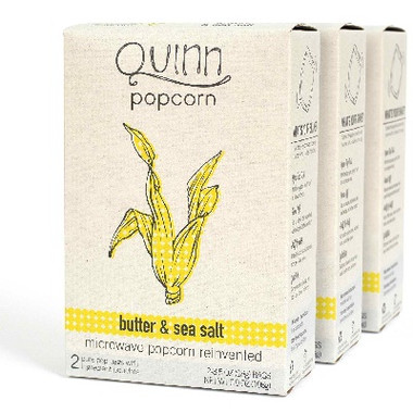 Quinn Btr/Sea Salt Popcorn (6x6.9OZ )