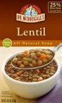 Dr. McDougall's Lentil Ready to Serve Soup Bpa Fr (6x18.2 Oz)