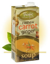Pacific Natural Foods Bisque, Cashew Carrot Ginger (12x17.6Oz)