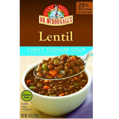 Dr Mcdougall's Lentil Soup Rts (6x18Oz)