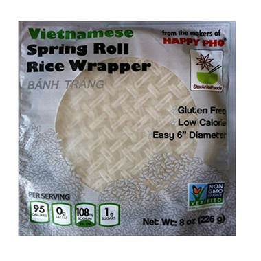 Star Anise Spring Roll Rice Wrapper (12x8Oz)