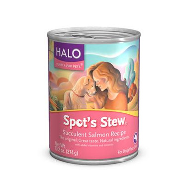 Halo Salmon Wet Dog Food (12x13.2Oz)