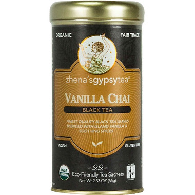 Zhena's Gypsy Tea Vanilla Chai Black Tea (6x22 Bag)