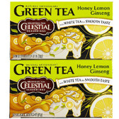Celestial Seasonings Honey Lemon Ginseng Green Tea (3x20Bag)