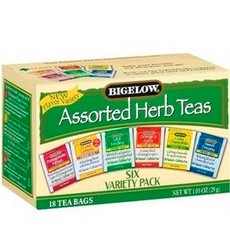 Bigelow 6 Assorted Herbal Teas (6x18 Bag )