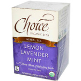 Choice Organic Teas Fair Trade Lemon Lavender Mint Tea (3x16 Bag)