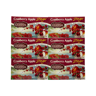 Celestial Seasonings Cranberry Apple Zinger Herb Tea (1x20 Bag)