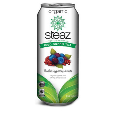 Steaz Energy Org Blueberry Pomegrte Acai Iced Green Tea (12x16 Oz)