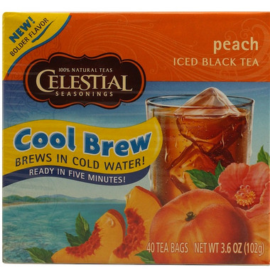 Celestial Seasonings Peach Cool Brew Ice T (6x40BAG )